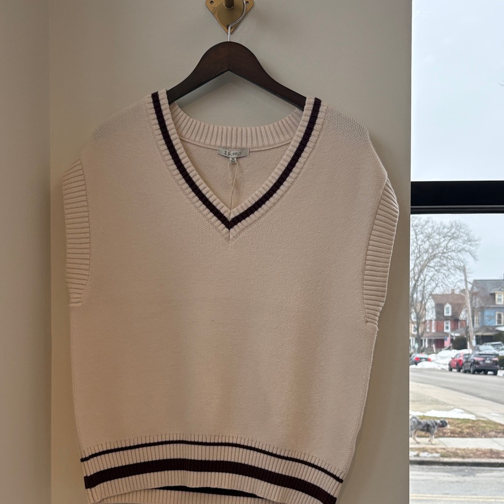 Z-Supply Fletcher Cream Sweater Vest